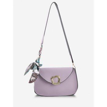 

Irregular Metal Embellished Scarf Shoulder Bag, Light purple