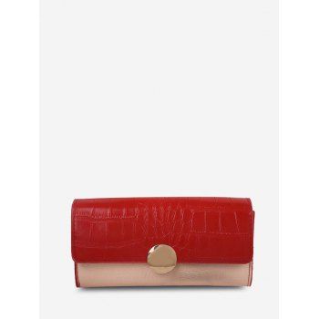 

Faux Pearl Strap Embossed Shoulder Bag, Red