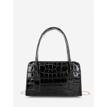 

Embossed Top Handle Crossbody Bag, Black
