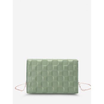 

Square-Quilted Adjustable Chain Strap Shoulder Bag, Light green