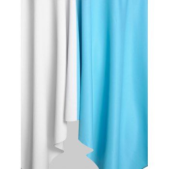 Plus Size Colorblock Handkerchief Tankini Set