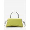 Sac à Bandoulière avec Poignée Supérieure et Couleurs Contrastantes - Chartreuse 