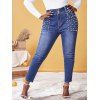 Jean Moulant Perlé à Coupe Haute de Grande Taille - Bleu profond 4X