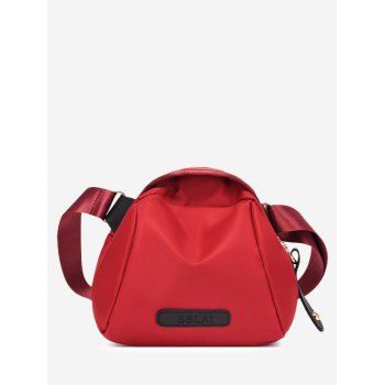 

Nylon Adjustable Strap Shoulder Bag, Red