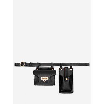 

Mini Flap Belt Bag With Phone Bag, Black