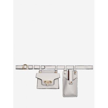 

Mini Flap Belt Bag With Phone Bag, Light gray