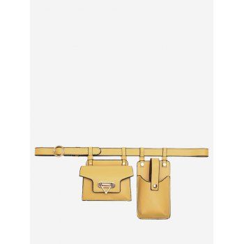 

Mini Flap Belt Bag With Phone Bag, Yellow