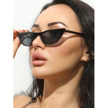 

Retro Eye Frame Lightweight Sunglasses, Black