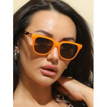 

Square Frame UV Protection Sunglasses, Dark orange