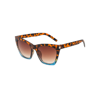 Gradient Leopard Pattern Sunglasses