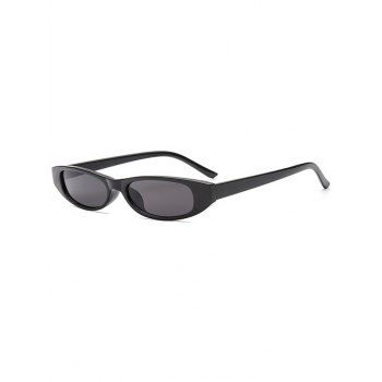 

Retro Narrow Anti UV Sunglasses, Black