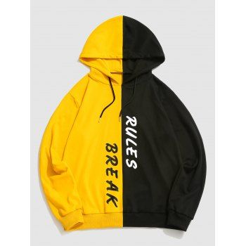 

Break Rules Two Tone Hoodie, Yellow