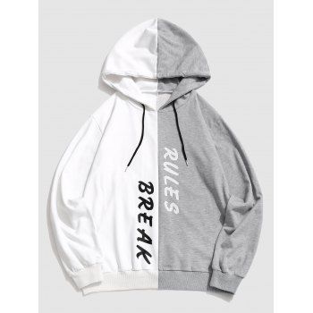 

Break Rules Two Tone Hoodie, Light gray