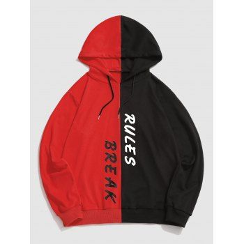 

Break Rules Two Tone Hoodie, Red