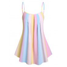 dresslily Ombre Pleated Cami Tank Top