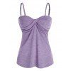 Débardeur Chiné Tordu en Avant - Violet clair XXL