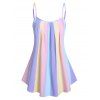 Débardeur Plissé Ombré à Bretelle - Bleu clair XL