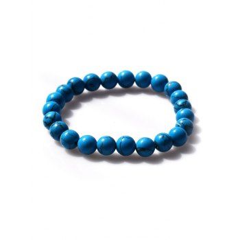 

Turquoise Beaded Elastic Bracelet, Blue