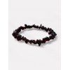 Bracelet Elastique Perlé avec Pierre Irrégulière - multicolor E 