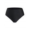 Tummy Control Swimsuit Crisscross Lace Panel Corset Tankini Swimwear - BLACK M