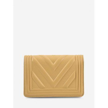 

Chain Zigzag-Quilted Flap Crossbody Bag, Yellow