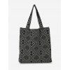Sac Fourre-Tout à Imprimé Inspiré Style Bandana - Noir 