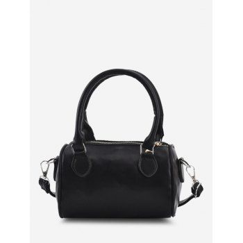 

Top Handle Cylinder Crossbody Bag, Black