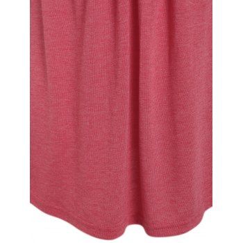 Plus Size Cutout Ruched Skirted T-shirt