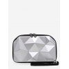 Mini Sac à Bandoulière Géométrique Texturé - Argent 