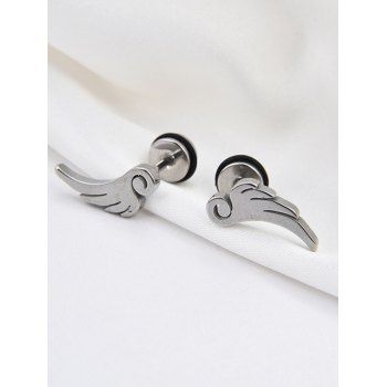 

Stainless Steel Angel Wing Stud Earrings, Silver