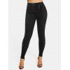 Legging Moulant à Taille Haute à Lacets - Noir XL