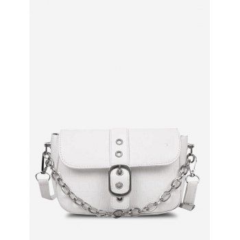 

Croc Print Crossbody Bag, White