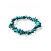 Bracelet Elastique Perlé avec Pierre Irrégulière - multicolor D 