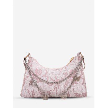 

Chain Strap Butterfly Crinkle Shoulder Bag, Pink