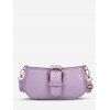 Sac à Bandoulière en Simili Cuir Orné D'une Boucle - Mauve 