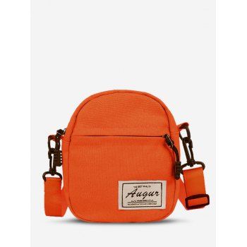 

Canvas Letter Patch Mini Crossbody Bag, Orange