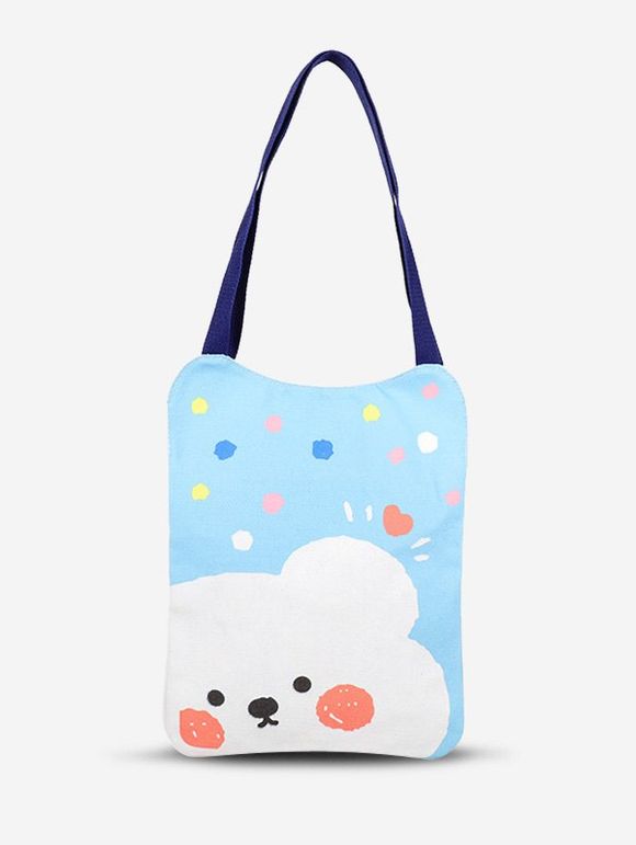 Sac Dessin Animé Mignon Imprimé en Toile - multicolor B 