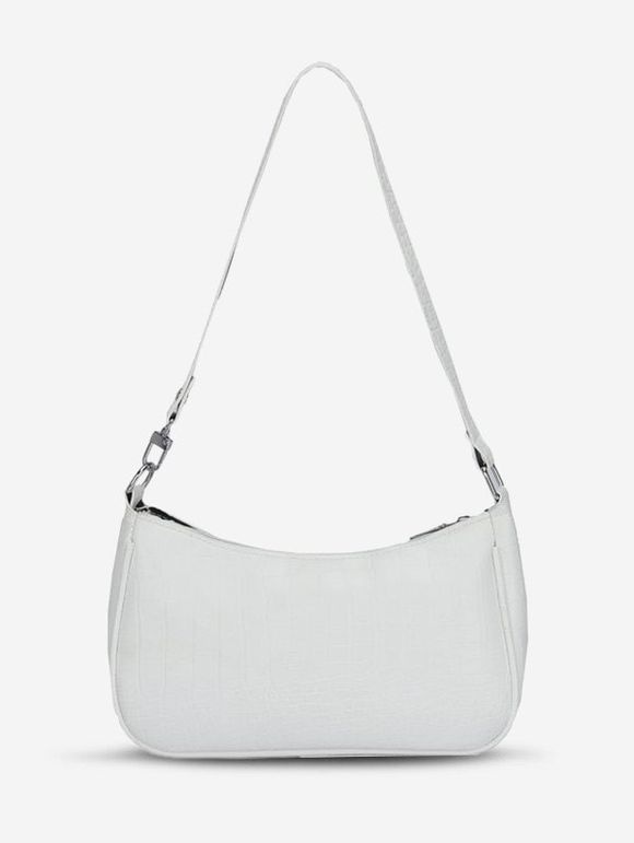 Sac à Bandoulière avec Imprimé Couleur Unie - Blanc Lait 