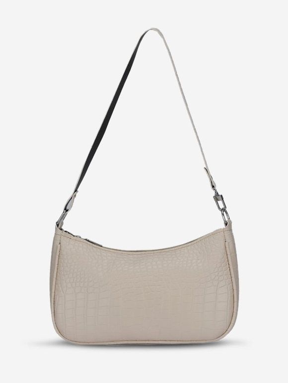 Sac à Bandoulière avec Imprimé Couleur Unie - café lumière 
