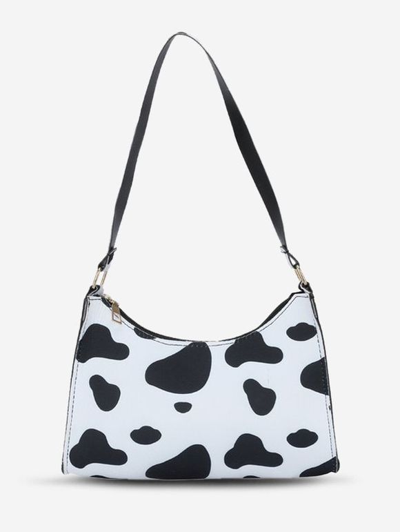 Sac à Bandoulière à Imprimé Animal - Noir 
