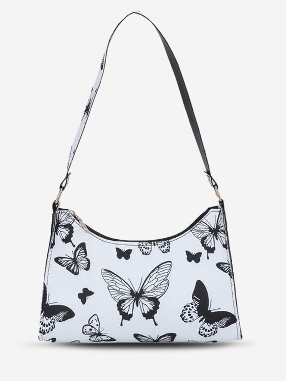 Sac à Bandoulière à Imprimé Animal - Blanc Lait 