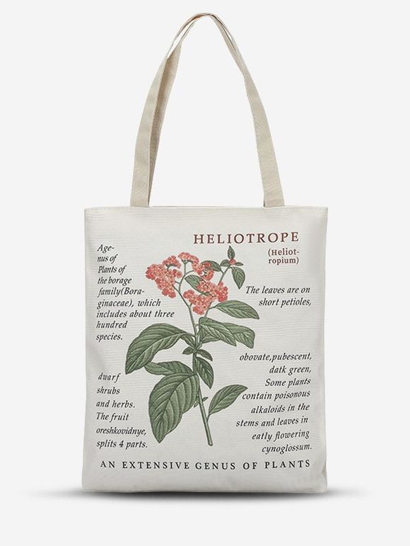 Sac Fourre-Tout à Imprimé Fleurs - Vert clair 