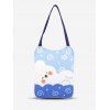 Sac Dessin Animé Mignon Imprimé en Toile - multicolor A 