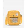 Sac à Bandoulière Transparent Motif D'Animal Dessin Animé avec Poche - Jaune 