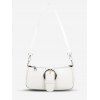 Sac Carré Gaufré Imprimé - Blanc Lait 