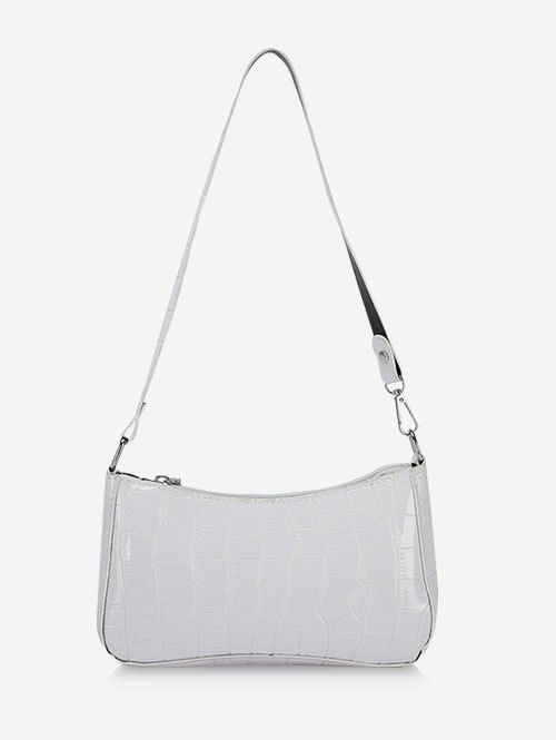 Sac à Bandoulière Gaufré - Blanc Lait 