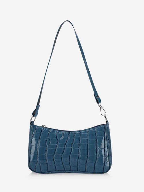 Sac à Bandoulière Gaufré - Bleu 