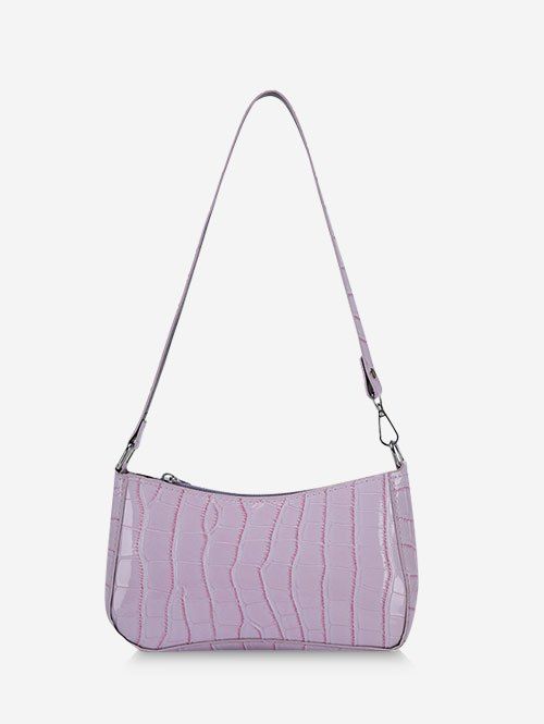 Sac à Bandoulière Gaufré - Mauve 
