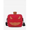 Sac à Bandoulière Citrouille Dessin Animé en Canevas - Rouge 