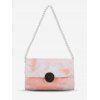 Sac à Bandoulière Tie-Dye Imprimé Fausse Perle - Rose 